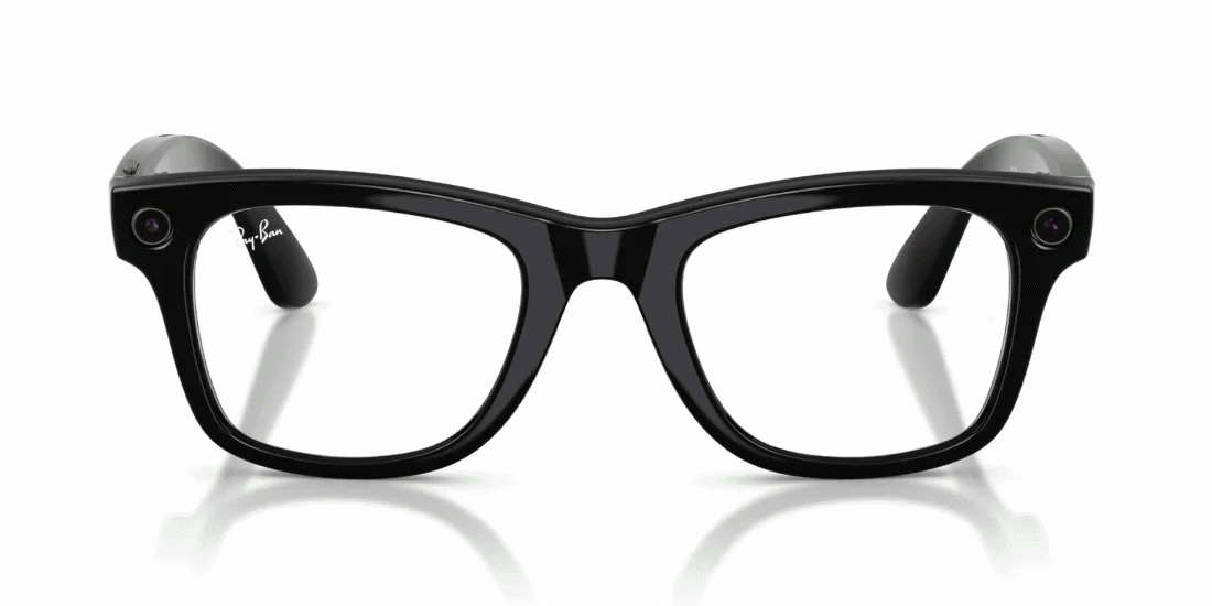 Lentes De Sol Ray-Ban Meta 0RW4012 Wayfarer Transitions Verde/Negro