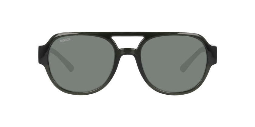 Lentes De Sol Unofficial UO6206 Transparent Kaki Green Verde/Naranjo