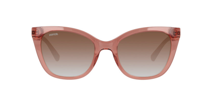 Lentes De Sol Unofficial UO6207B Transparent Soft Pink Gradient Brown Café/Rosado