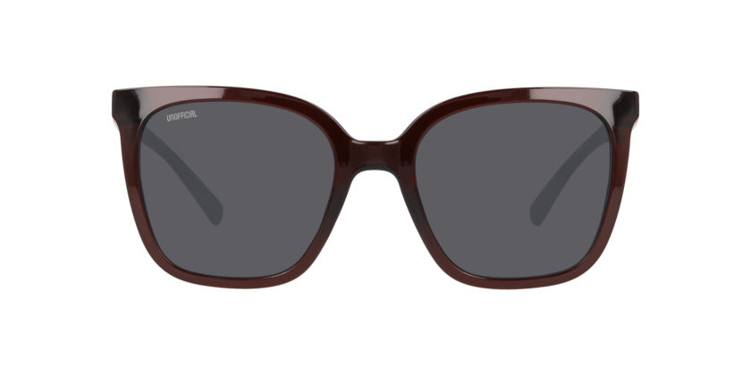 Lentes De Sol Unofficial UO6208B Transparent Burgundy Grey Gris/Burdeo